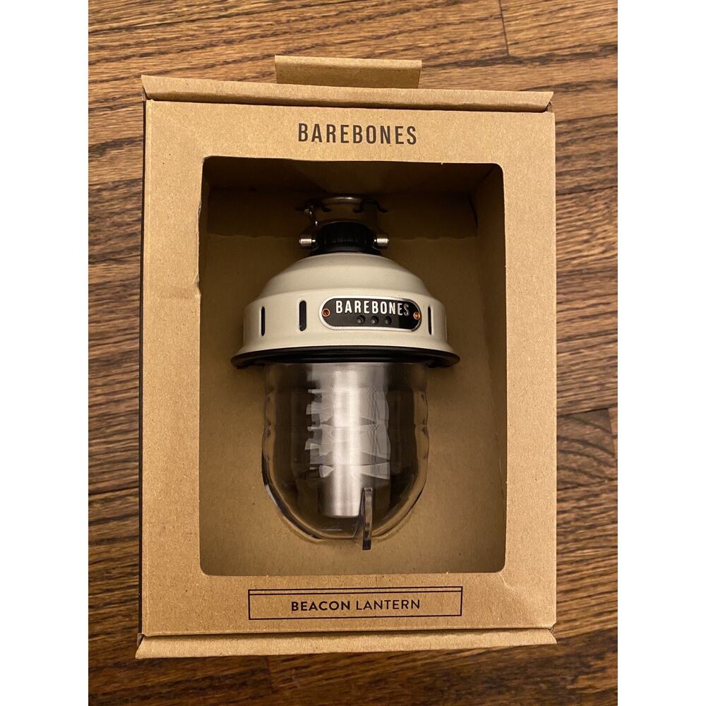 Barebones Living LIV-237 Beacon Hanging Vintage White Lantern